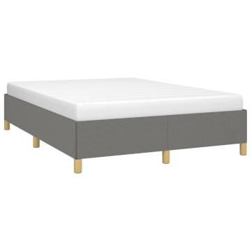 Dark Grey Fabric Bed Frame 135x190 cm Double - Hipomarket