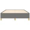 Dark Grey Fabric Bed Frame 135x190 cm Double - Hipomarket