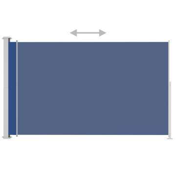 Patio Retractable Side Awning 220x300 cm Blue - Hipomarket