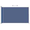 Patio Retractable Side Awning 220x300 cm Blue - Hipomarket