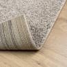 Shaggy Rug PAMPLONA High Pile Beige 120x120 cm | Hipo Market