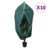 Plant Fleece Covers with Zip 10 pcs 70 g/m² 3.14x2.5 m Colour green Size 3.14 x 2.5 m Quantity in Package 10 