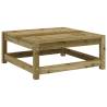 Garden Footstool 70x70 cm - Impregnated Pine Wood | Hipomarket