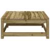 Garden Footstool 70x70 cm - Impregnated Pine Wood | Hipomarket