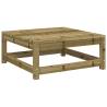 Garden Footstool 70x70 cm - Impregnated Pine Wood | Hipomarket