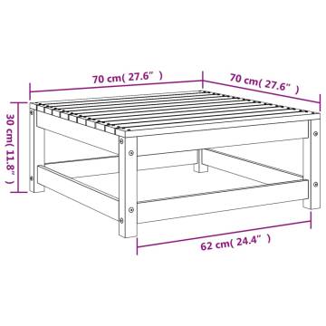 Garden Footstool 70x70 cm - Impregnated Pine Wood | Hipomarket