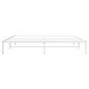 White Metal Bed Frame 193x203 cm - Sturdy & Elegant Design