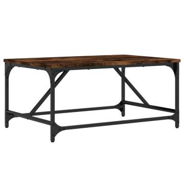 Elegant Coffee Table Smoked Oak - 75x50x35 cm for Living Room