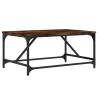 Elegant Coffee Table Smoked Oak - 75x50x35 cm for Living Room