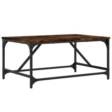 Elegant Coffee Table Smoked Oak - 75x50x35 cm for Living Room