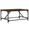 Elegant Coffee Table Smoked Oak - 75x50x35 cm for Living Room