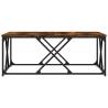 Elegant Smoked Oak Coffee Table - 100x100x40 cm | HipoMarket