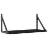 Black Wall Shelves (2 pcs) – Stylish Storage Solution