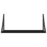 Black Wall Shelves (2 pcs) – Stylish Storage Solution