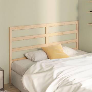 Stylish Solid Wood Pine Bed Headboard - 126x4x100 cm