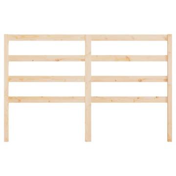 Stylish Solid Wood Pine Bed Headboard - 126x4x100 cm