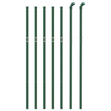 Durable Green Chain Link Fence 1.1x10 m - HipoMarket UK