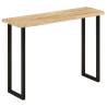 Console Table with Live Edge 105x33x76 cm Solid Wood Mango Colour black Quantity in Package 1 Model u shape 