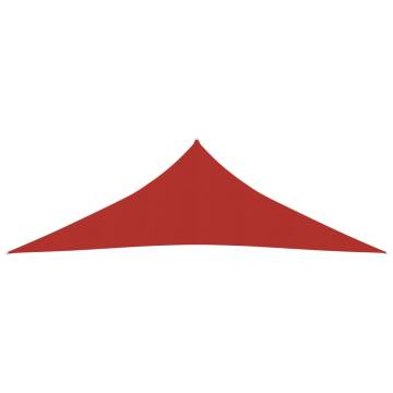 Sunshade Sail 160 g/m² Red 3.5x3.5x4.9 m HDPE - Hipomarket