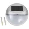 Buy 24 Pack Outdoor Solar Wall Lamps - LED Round Silver