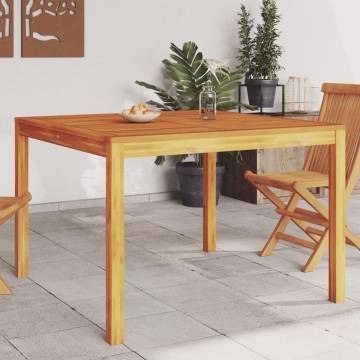 Garden Dining Table 110x110 cm | Solid Acacia Wood