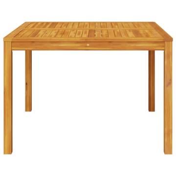 Garden Dining Table 110x110 cm | Solid Acacia Wood