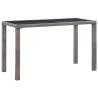 Garden Table Anthracite 123x60x74 cm Poly Rattan Colour anthracite Size 123 x 60 x 74 cm Quantity in Package 1 