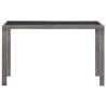 Stylish Anthracite Garden Table - 123x60x74 cm Poly Rattan