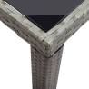 Stylish Anthracite Garden Table - 123x60x74 cm Poly Rattan