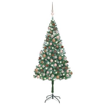 Pre-lit Artificial Christmas Tree with Ball Set 180 cm