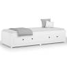 Day Bed White 90x190 cm Single Solid Pine - Versatile & Sturdy