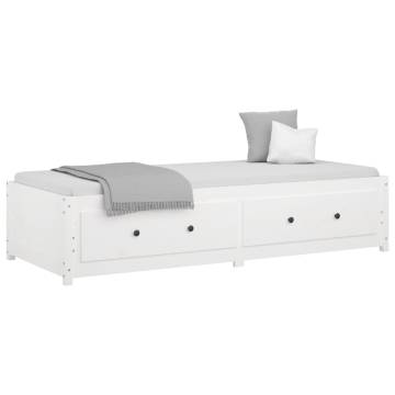 Day Bed White 90x190 cm Single Solid Pine - Versatile & Sturdy