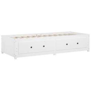 Day Bed White 90x190 cm Single Solid Pine - Versatile & Sturdy