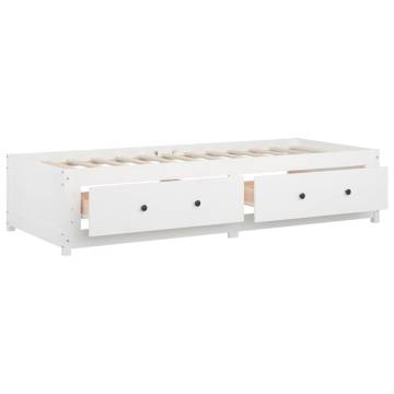 Day Bed White 90x190 cm Single Solid Pine - Versatile & Sturdy