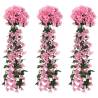 Artificial Flower Garlands 3 pcs Pink 85 cm Colour pink 