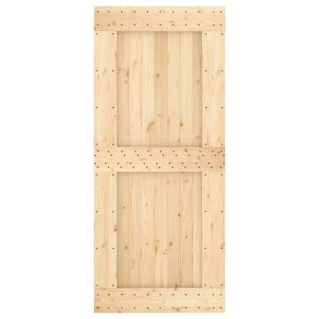 NARVIK 90x210 cm Solid Pine Wood Door - Stylish & Secure