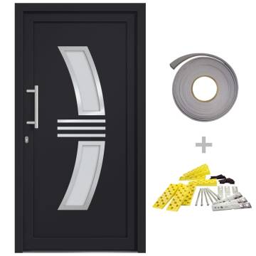 Elegant Anthracite Front Door 108x200 cm - Secure & Stylish