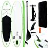 Inflatable Stand Up Paddle Board Set Green and White Colour green Size 360 x 81 x 10 cm 