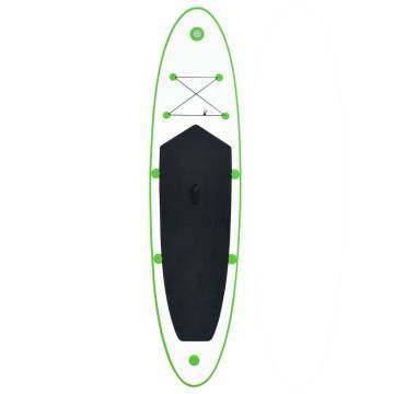 Inflatable Green & White Paddle Board Set - Ultimate Fun