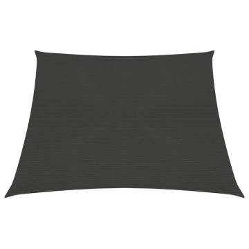 Sunshade Sail 160 g/m² Anthracite - 3x4m HDPE | HipoMarket