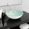 Stylish White Tempered Glass Basin 42x14 cm | HipoMarket