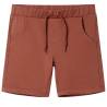 Kids' Shorts with Drawstring Brown 128 Colour brown Size 128 (7-8y) 