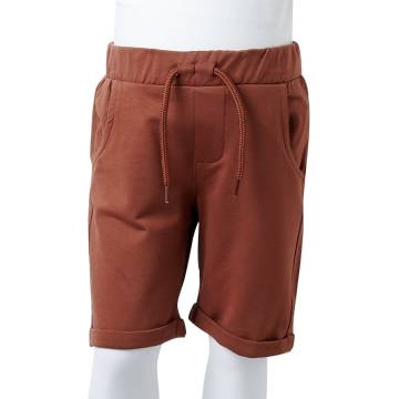 Kids' Brown Shorts with Drawstring - Size 128 | HipoMarket