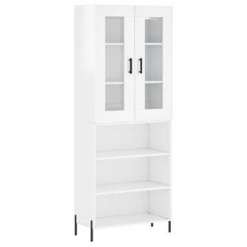 Highboard High Gloss White - Stylish Storage Solution | Hipomarket