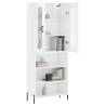 Highboard High Gloss White - Stylish Storage Solution | Hipomarket