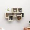 Car-shaped Wall Shelf Sonoma Oak 82x15x51 cm Engineered Wood Colour sonoma oak Quantity in Package 1 Number of Pieces 