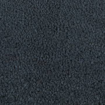 Durable Dark Grey Half Round Coir Door Mat - 60x90 cm