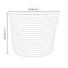 Stylish Cotton Storage Baskets - 2 Pcs Brown & White Ø24x18 cm