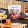 HI Bucket With 10 Preserving Glasses - 210 ml | HipoMarket