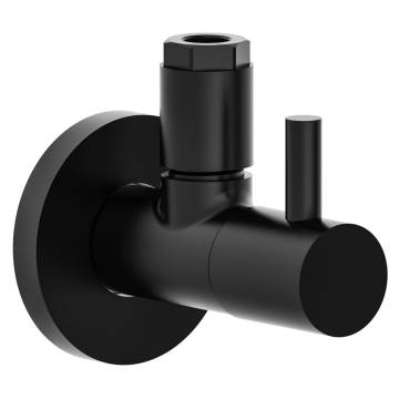 SCHÜTTE MS Angle Valve with Rosette - 10 mmQ Black